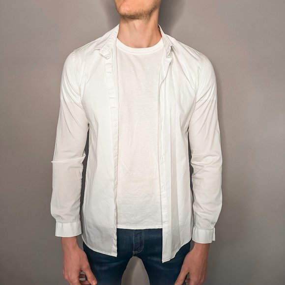 Zara Men's super slim fit white button up - Picture 2 of 6